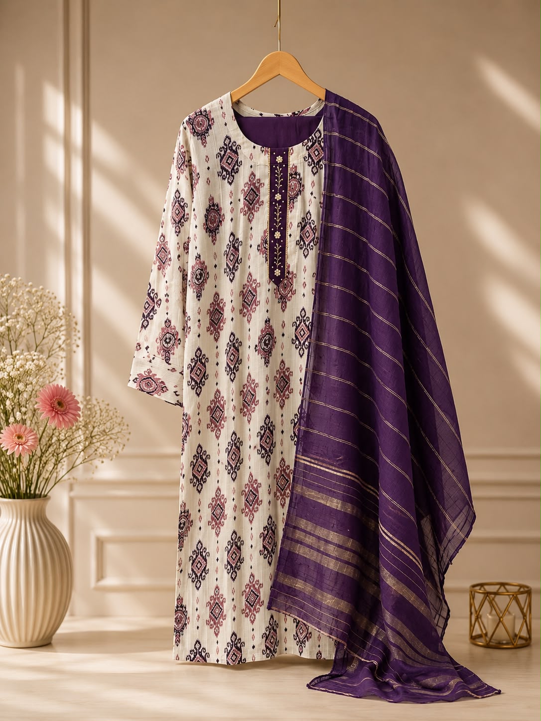 Vatican Fabric 3-Piece Set.