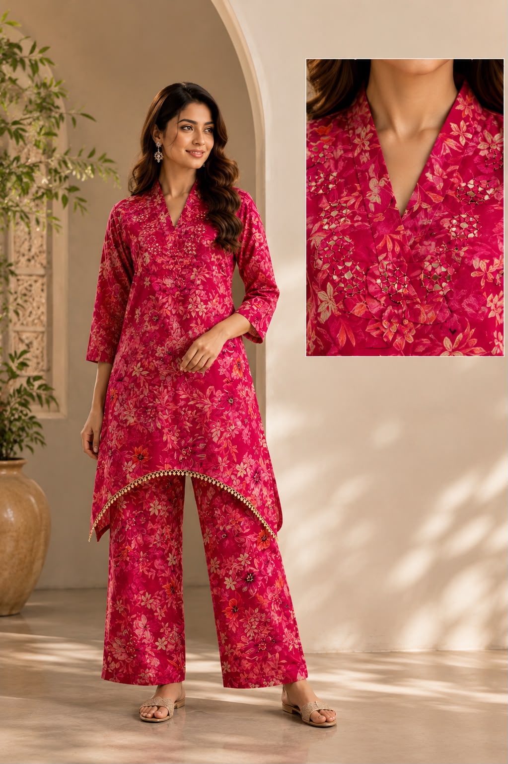 Silk 2-Piece Co-Ord Set for Women