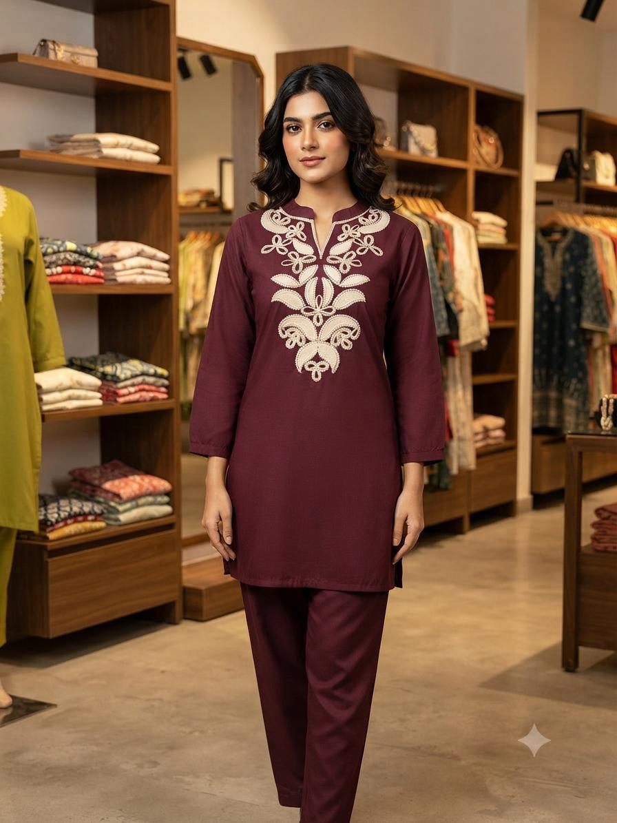 Rayon 2-Piece Co-Ord Set for Women