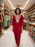 Rayon 2-Piece Co-Ord Set for Women